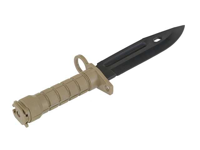 Baioneta Pentru Pusca Asalt M4 / M16 Produs De CYMA Culoare Tan, Noua