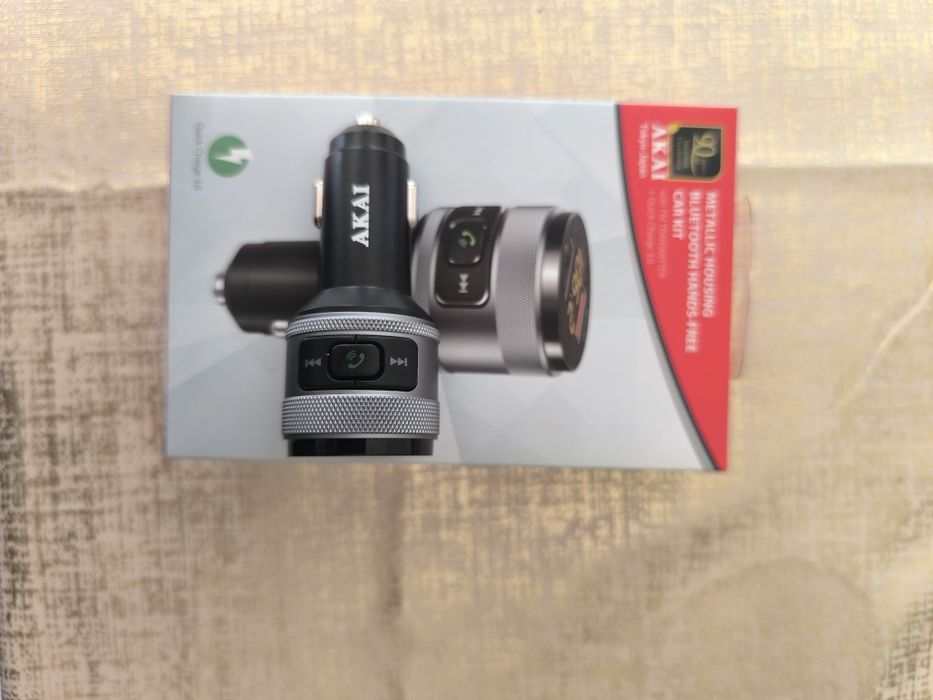 FM трансмитер Akai FMT-C57BT, bluetooth , 2 x USB, Функция MP3 player