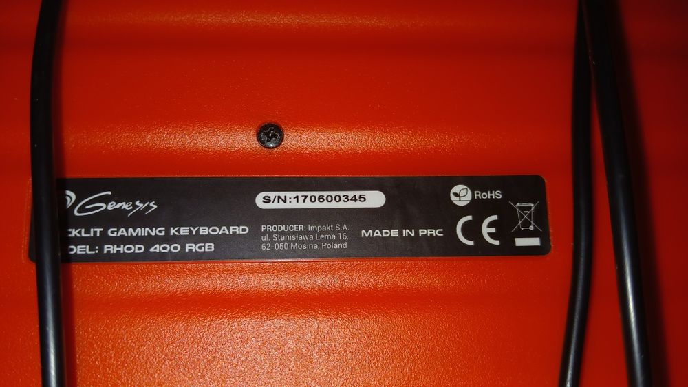 Tastatura de gaming genesis rhod 400 RGB