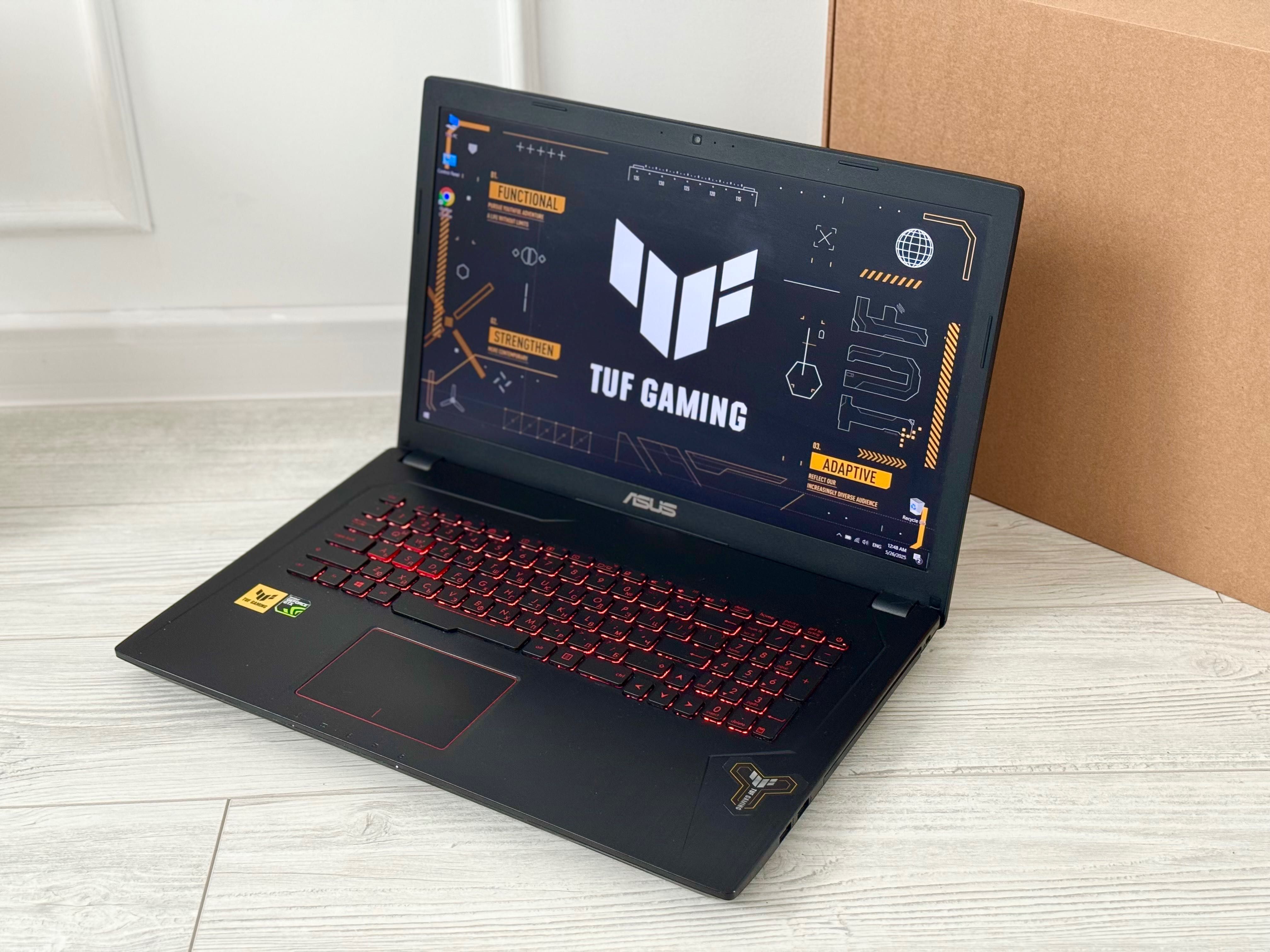 17.3 IPS FHD/GTX 1050 4GB /i7 7700HQ /1000GB/8GB рам/ TUF ASUS