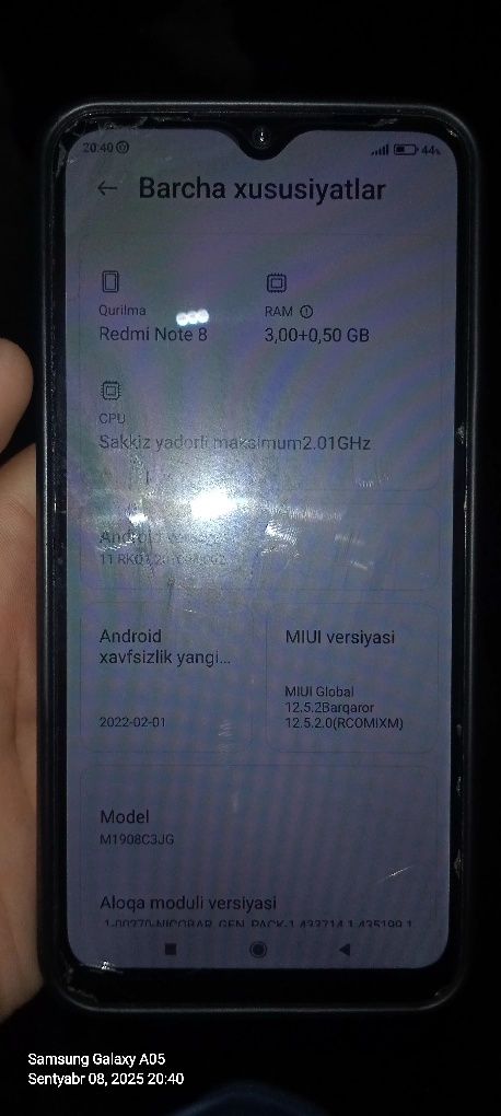 Redmi note 8 sotiladi