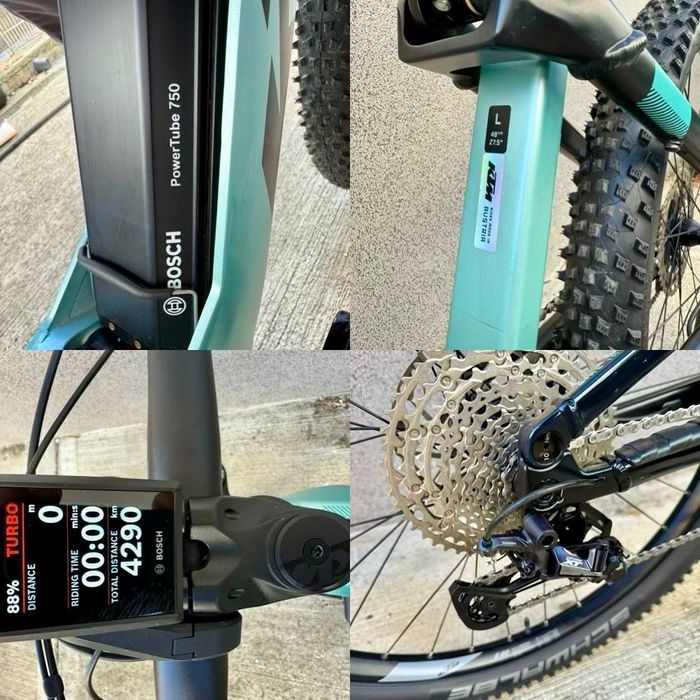 Bicicleta electrica KTM Macina Lycan 2024 L Bosch Cx Bat750 1x12 full