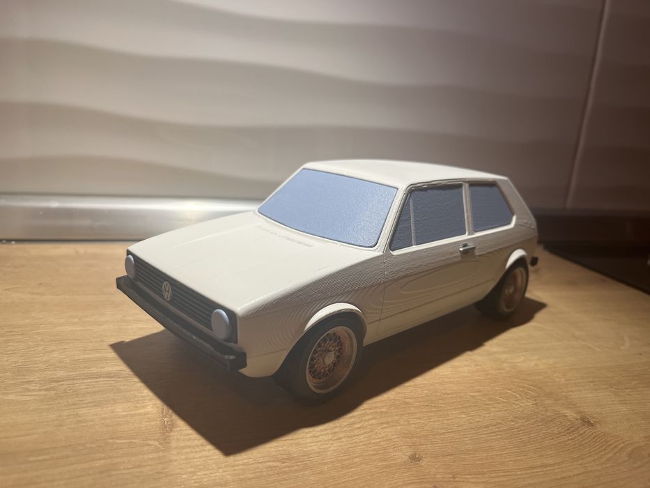 Volkswagen Golf 1 GTI – Machetă printată 3D (24 cm)