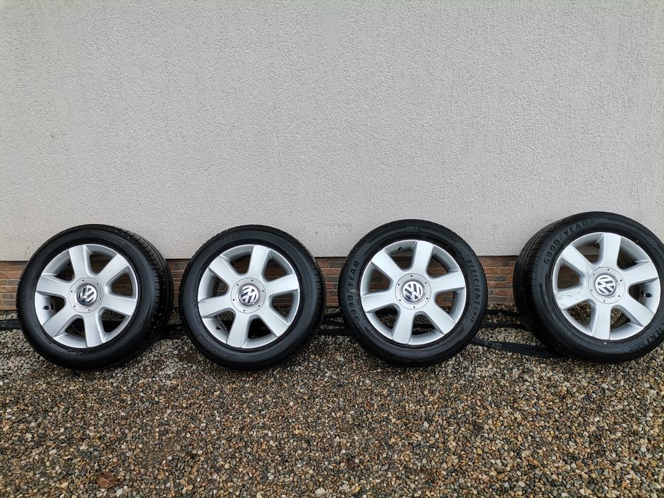 Jante Aliaj 5x112 r16 Volkswagen +anvelope vara 205 55 r16