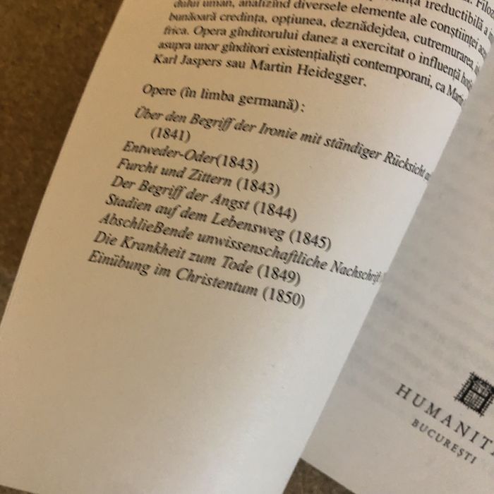 Soren Kierkergaard boala de moarte