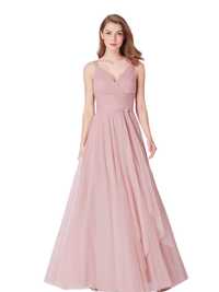 Чисто нова официална рокля, размер M (38), цвят блъш (розов)
