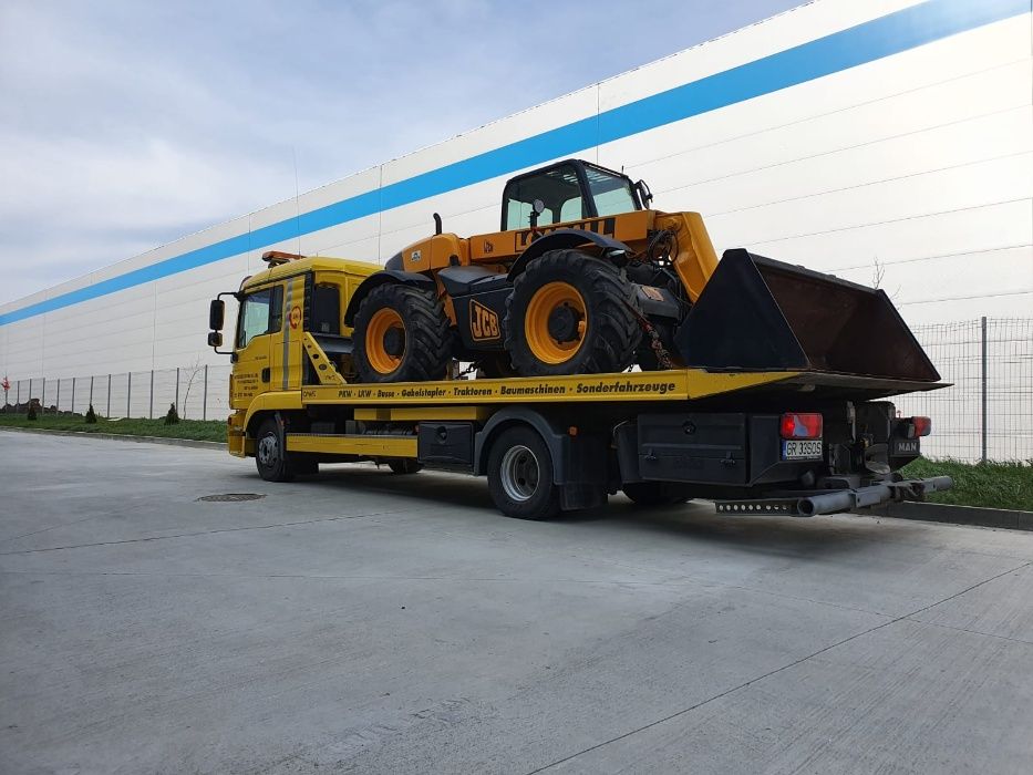 TRAILER Transport Buldo Excavator,Utilaje,Tractoare,Stivuitoare,Nacele