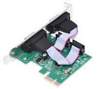 Двухпортовый 9-контактный последовательный RS232 DB9 PCI-E Card