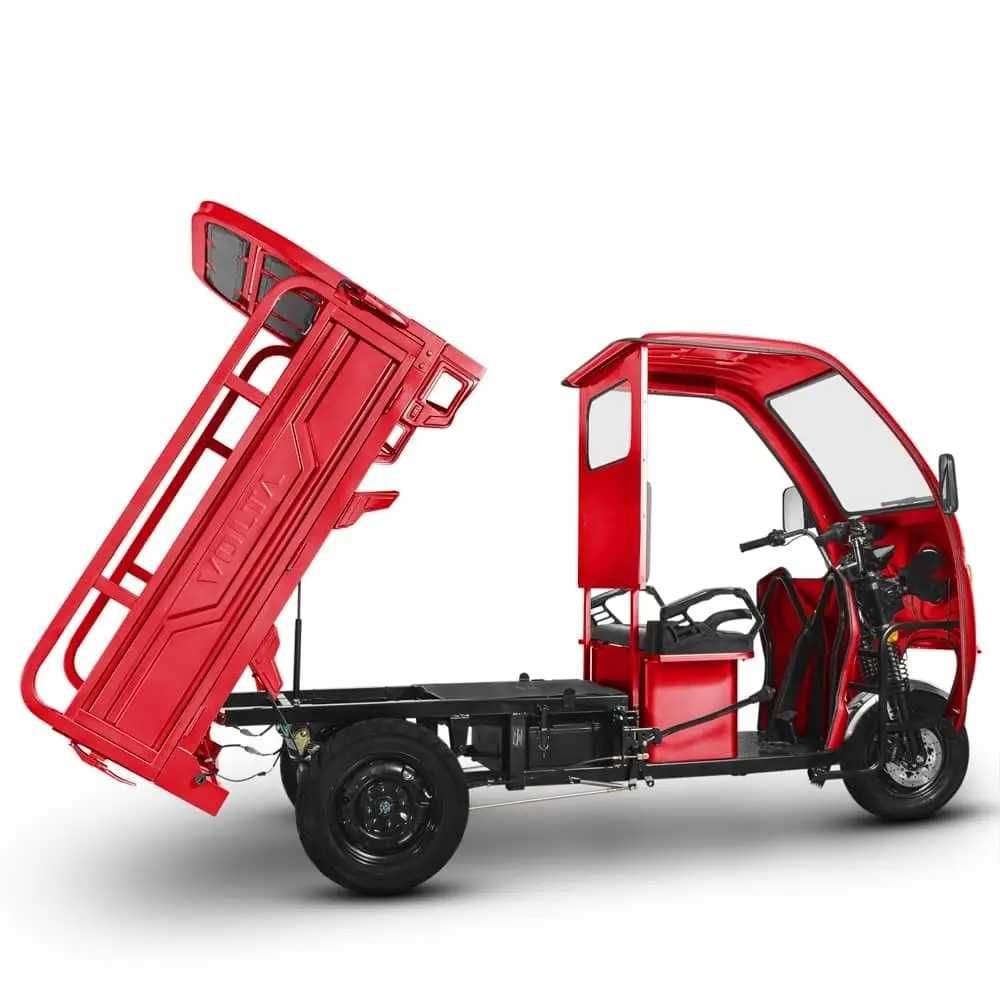 Triciclu Electric rosu Hercules, motor 3900W, 72V, 60Ah, Fără Permis