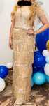 Rochie lunga aurie