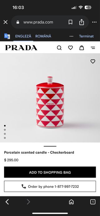 Lumânare parfumată Prada (Cadoul ideal)