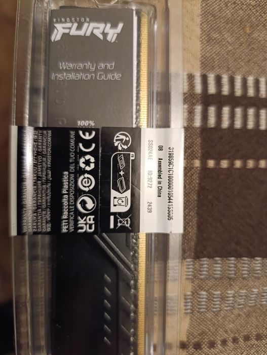 Рам памет Kingston FURY Beast Black 16GB DDR4 3200MHz
