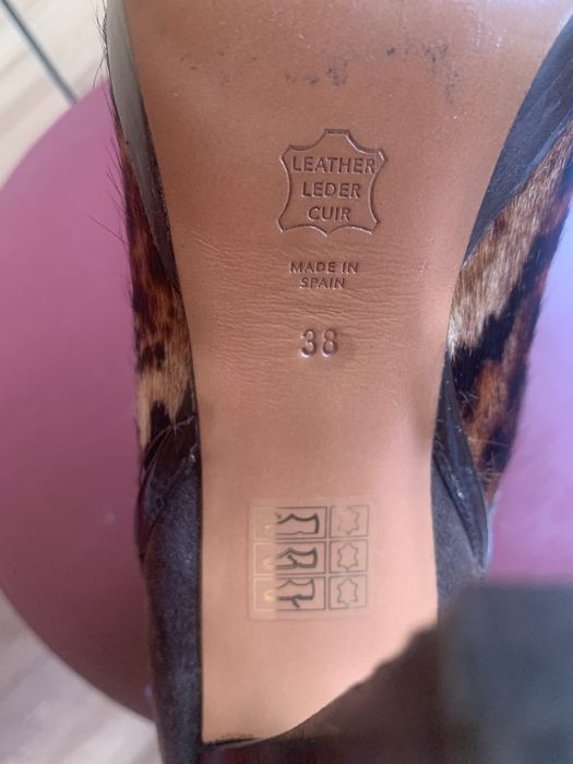 Елегантни боти на ток, естествена кожа, Massimo Zardi