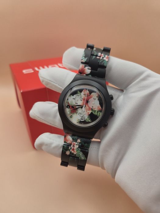 Swatch Flower Breeze SVCF4002AG 43mm Unisex с гаранция
