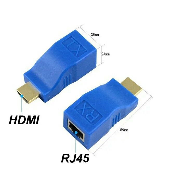 Адаптер RJ45 на HDMI, переходник, экстендер, удленитель