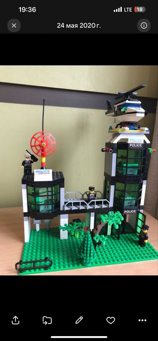 Конструктор Лего «Участок полиции» с самолетом» самолет и вездеход