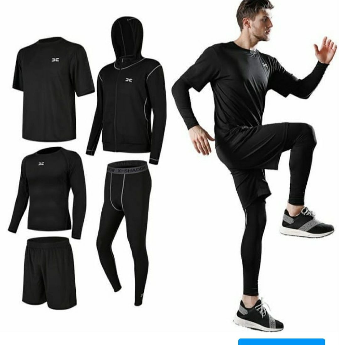 Рашгард спортивный костюм мужская одежда фитнес йога бег