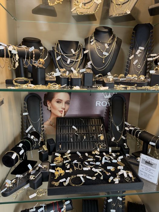 ROYAL: Bijuterii AUR 14K/Bratara, Lant, Inel Colier/Bijuterie 585 dama