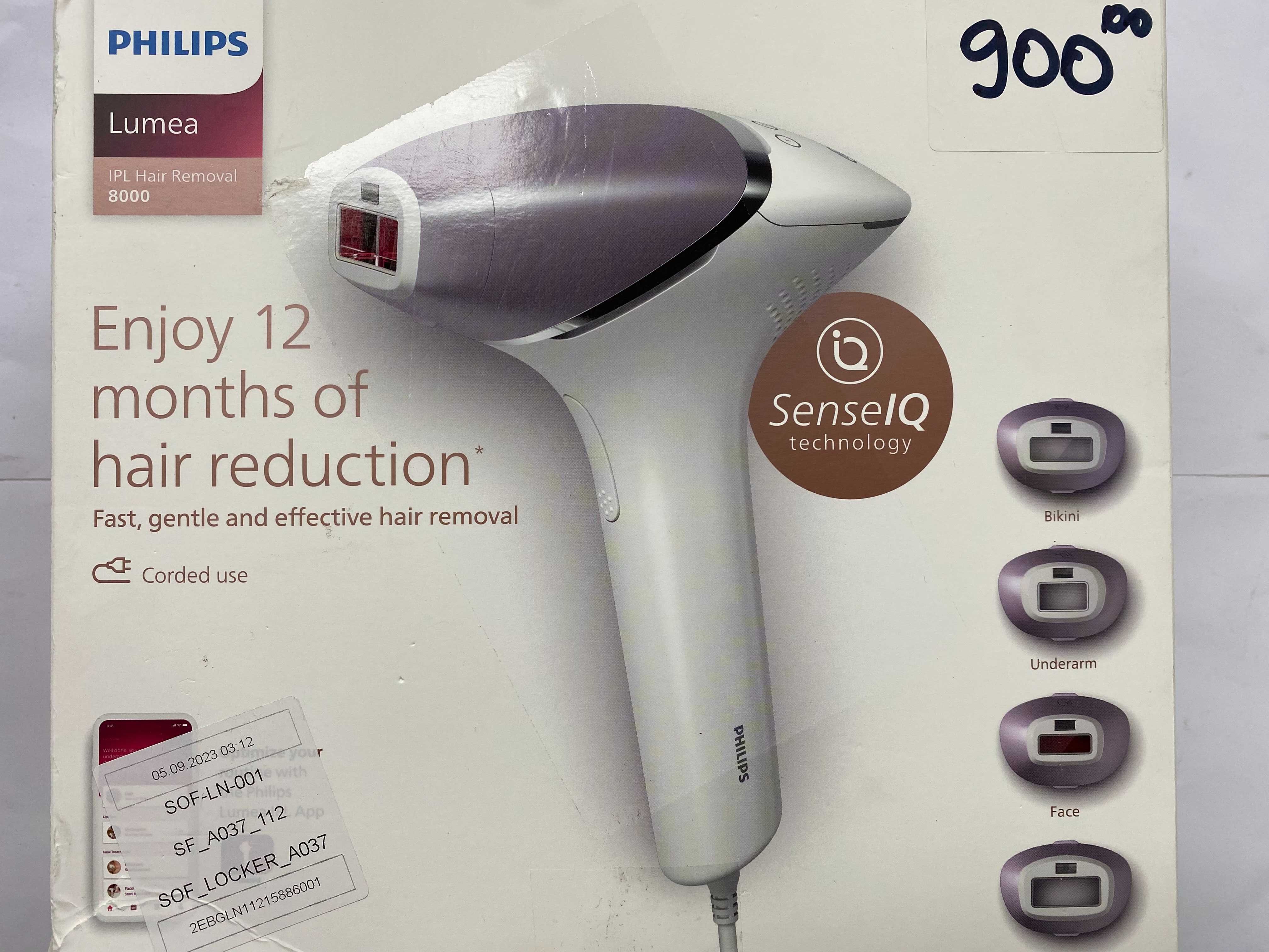 Epilator IPL Philips Lumea Seria 8000 BRI947/00, Senzor Smartskin