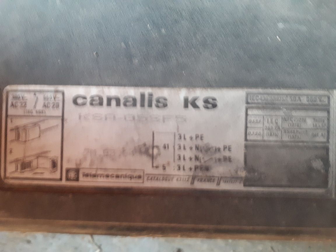 Zucchini SB4 125A 750V. Canalis Ks