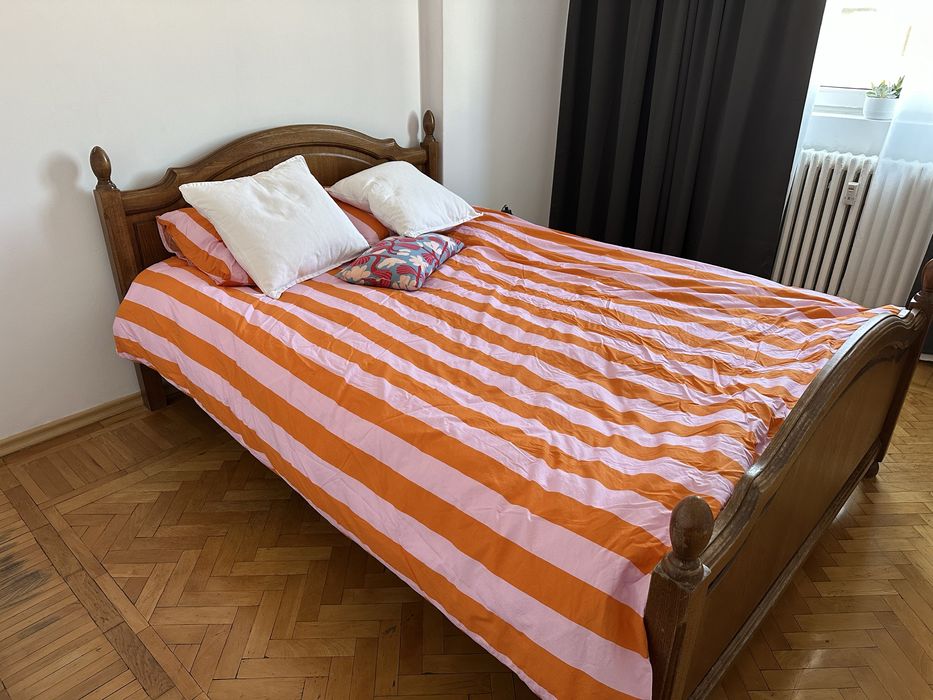 Pat lemn masiv 1,40 m x 2m