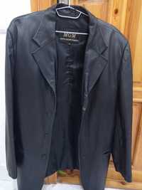 Кожаный пиджак из  тонкой кожи высокого качества 52-54 размер