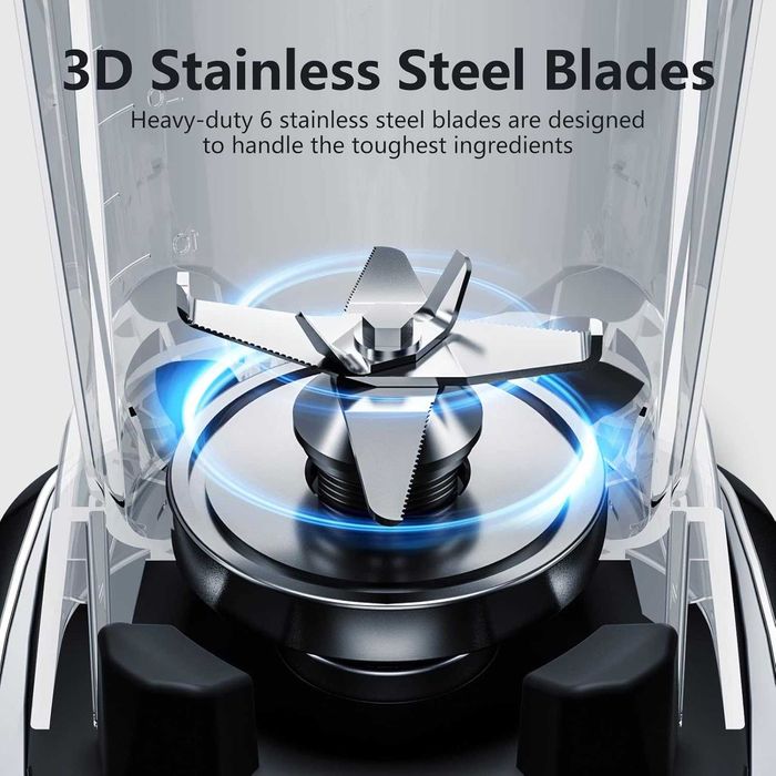 AMZCHEF 2 în 1 – Blender profesional de mare putere 1800W 2 recipiente