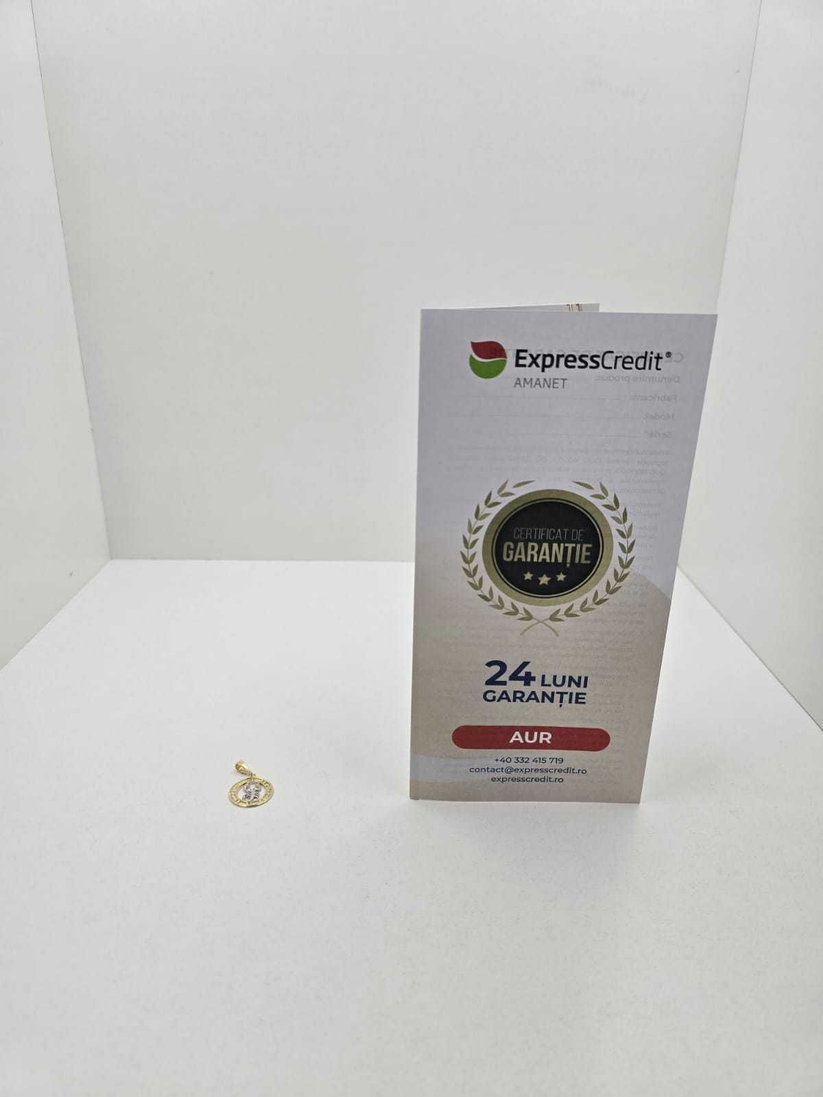 Medalion aur 14K 1.74gr(Ag25 Belvedere B.38708.2)- Garantie 2 Ani!