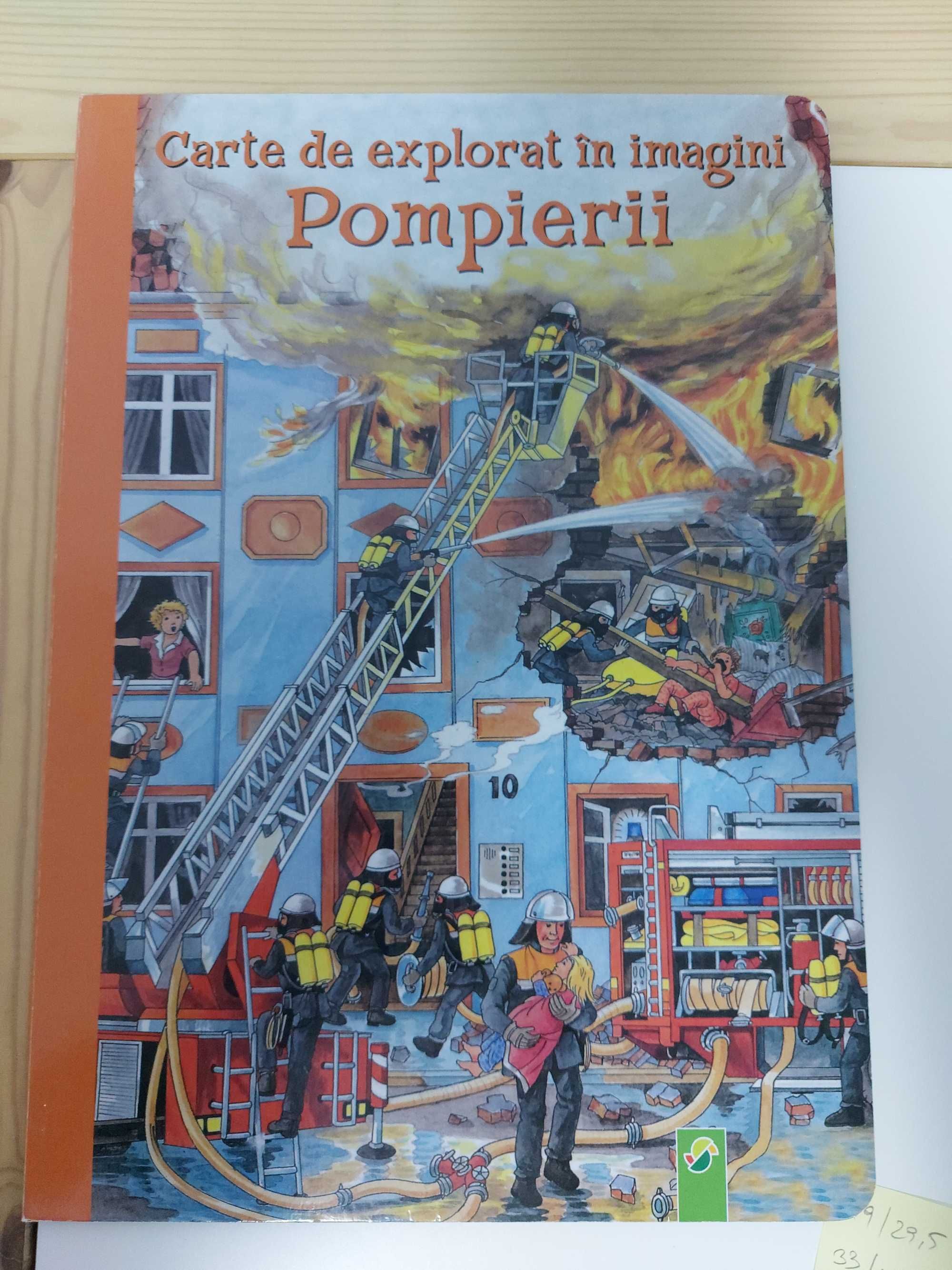 Carte cu pompieri pentru copii+puzzle