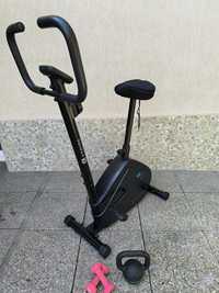 Bicicleta de Apartament Fitness Cardio ESSENTIAL, și Gantere Fitness