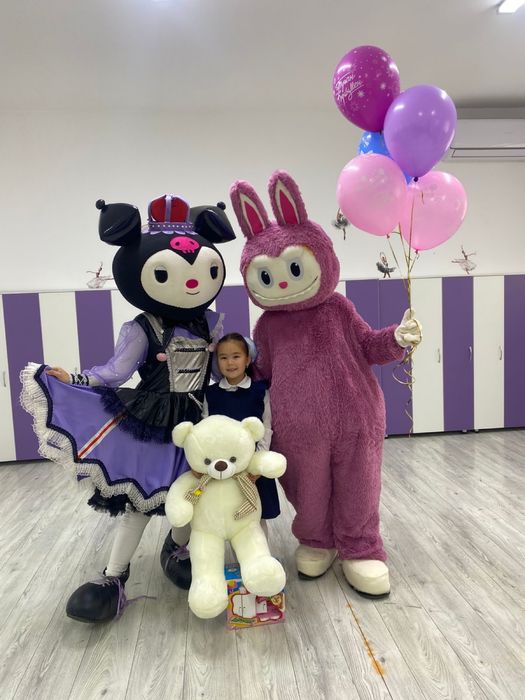 Аниматоры куроми,лабубу,стич, Тедди и Клоунесса, выписка с роддома