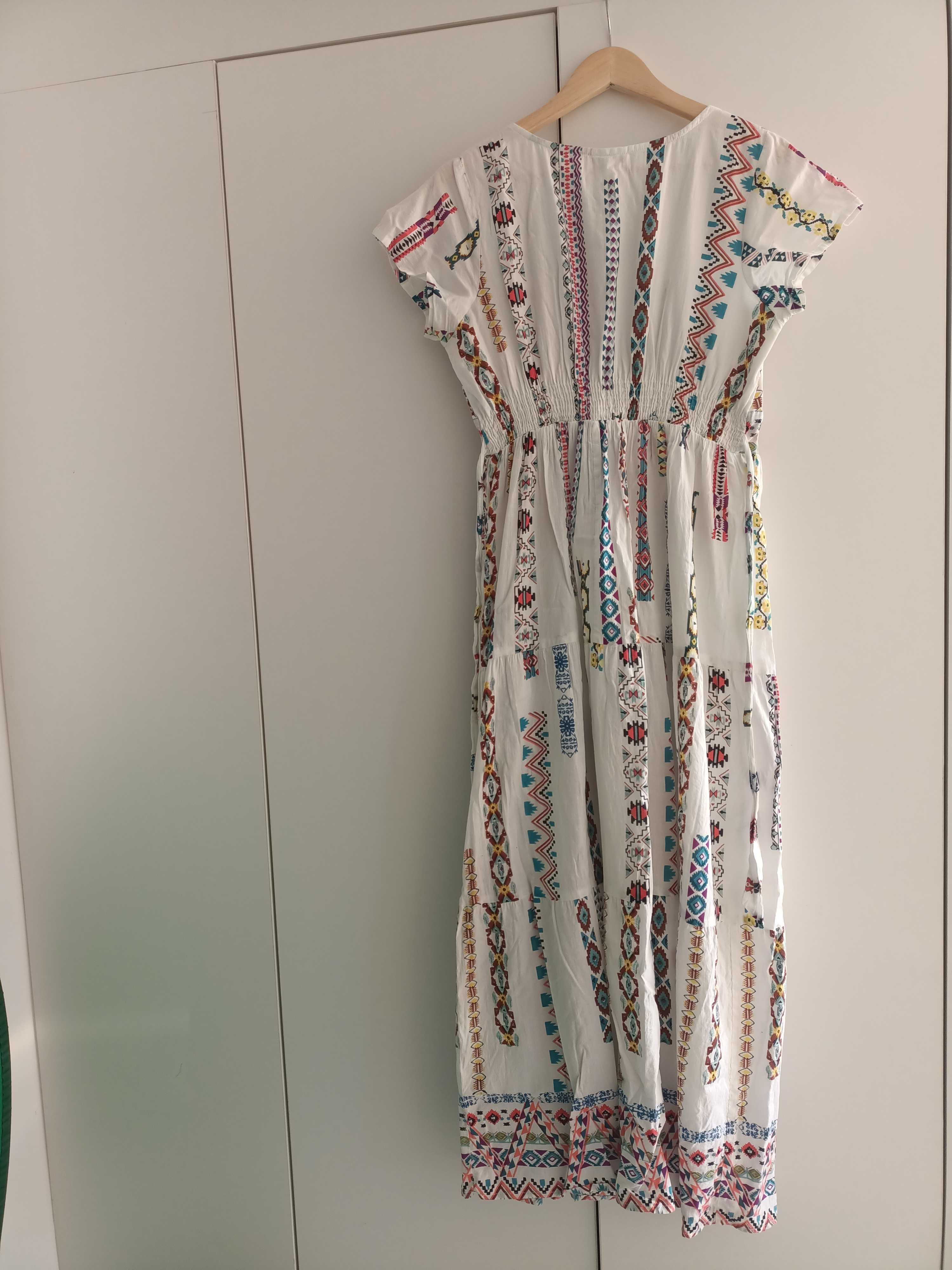 Rochie de damă de vară lungă bumbac vaporoasă și lejeră
