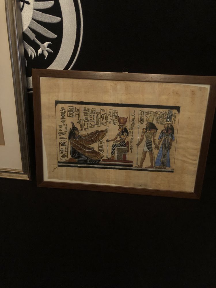 3 Tablouri Papirus aduse din Egipt + înca un Tablou