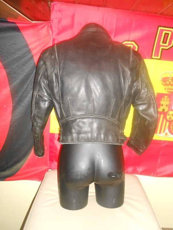 geaca piele de motociclist de femei  hein gericke 59 club anii 80 L