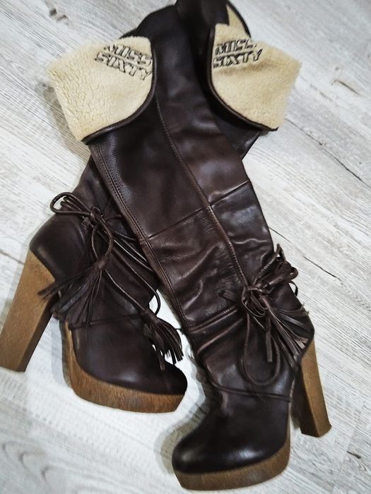 Cizme piele naturala cu blanita