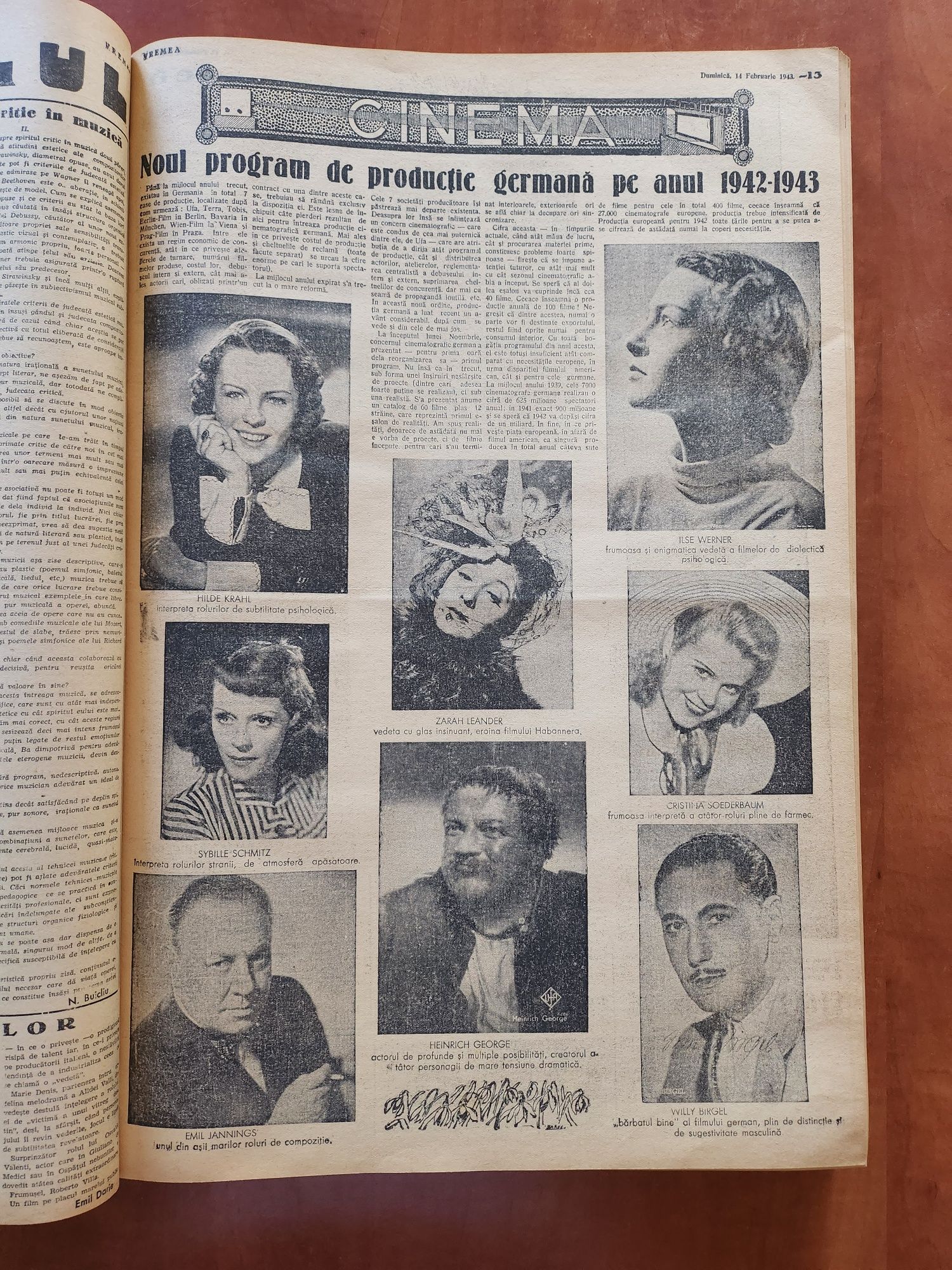 Colecția completa a ziarului,,Vremea " 1943