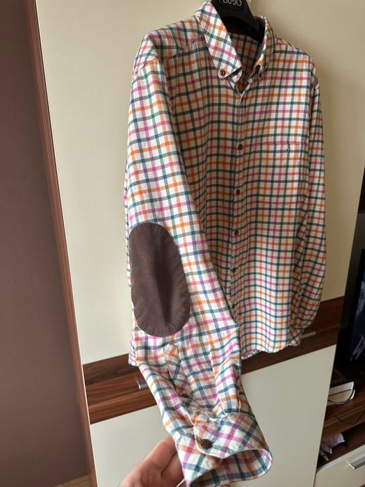 BARBOUR риза каре Л размер