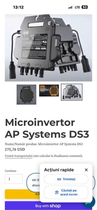 Microinvertor panouri solare