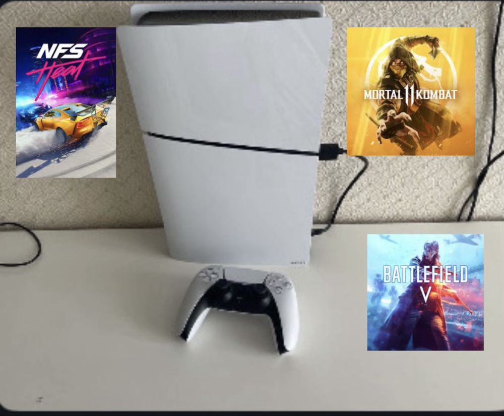 Ps5 slim с играми НОВАЯ