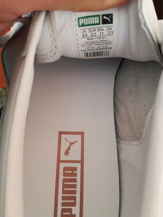 Adidași noi Puma nr 42,5 piele bărbați