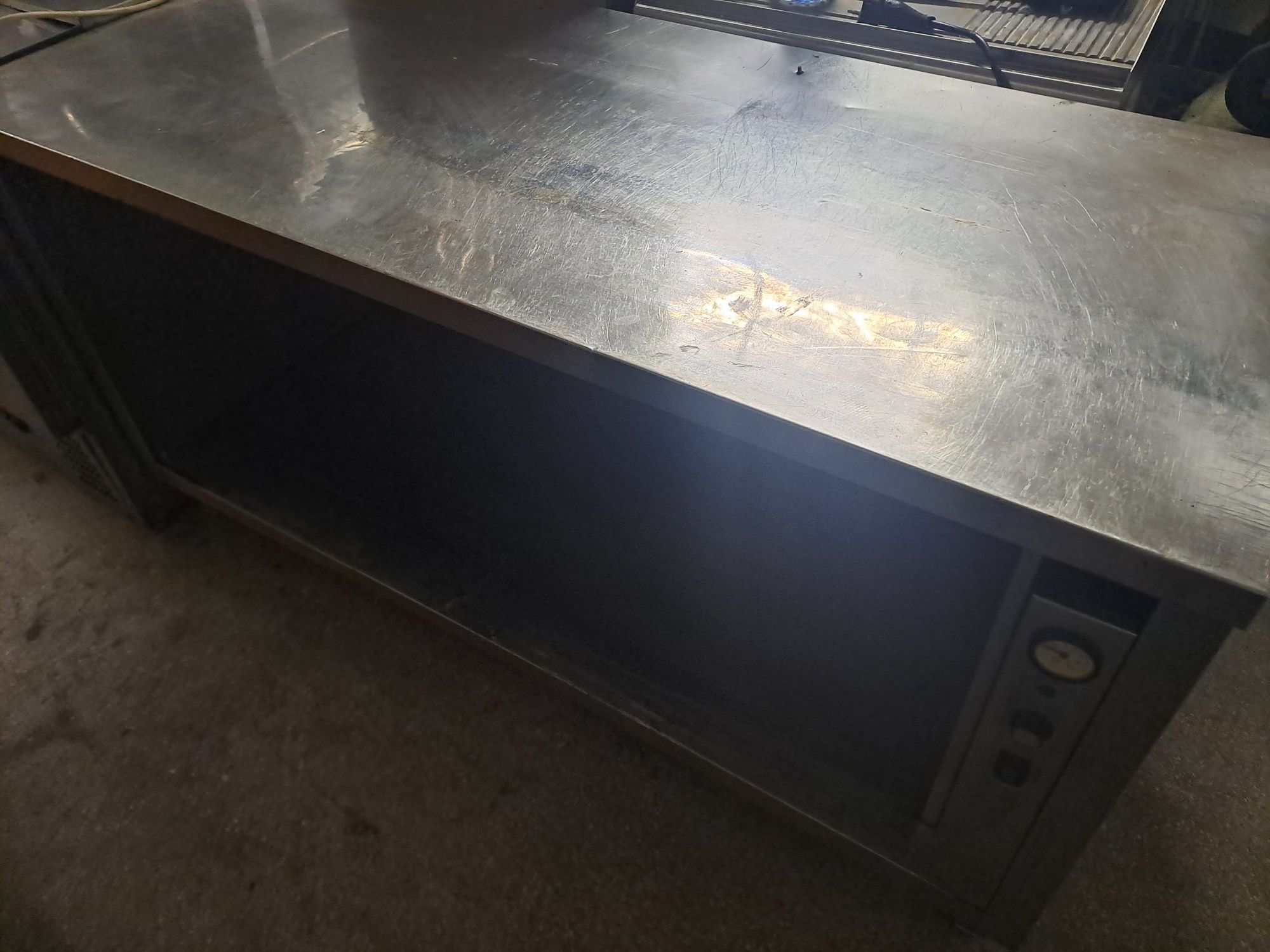 Masa calda inox 220V 160/70/85cm