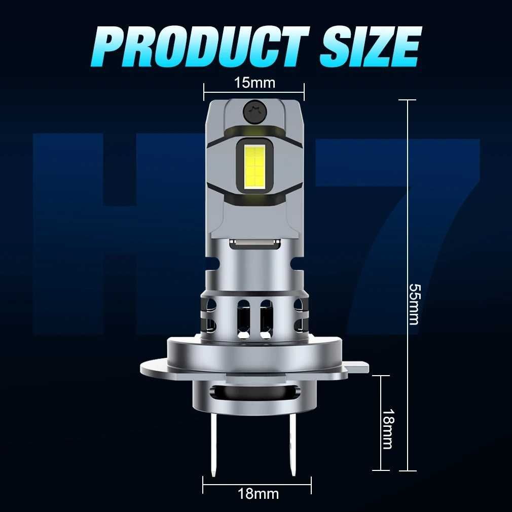 Set 2 Becuri LED Faruri H7 XSTORM 60W 20000Lm 6500K Plug & Play Au