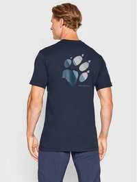 НОВА Jack Wolfskin Rainbow Pawt тениска от органичен памук размер M