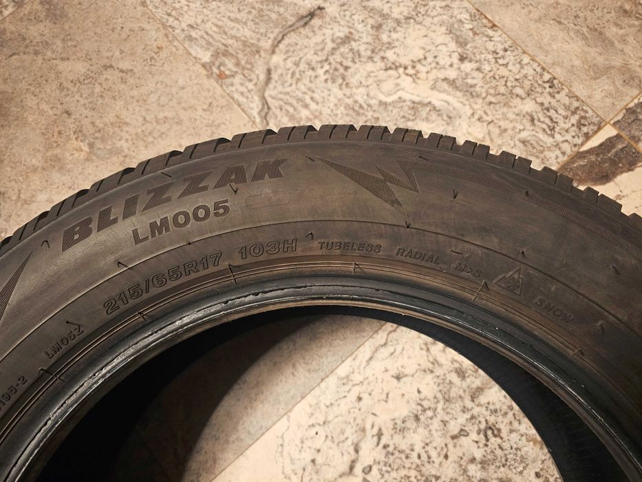 4x BRIDGESTONE Blizzak LM005 215/65/R17 103H Iarna M+S, NOI 2024, 8 mm