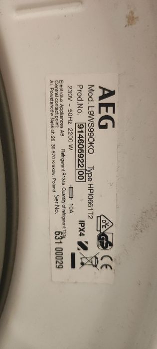 Dezmembrez masina de spalat cu uscator cu pompa de caldura