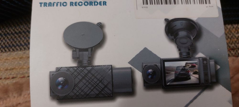 Cameră video auto FHD, duală.