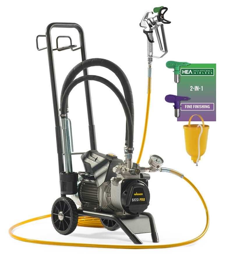 RESIGILAT - Pompa airless Wagner SuperFinish 23 PRO Cart HEA 2.6 l/min