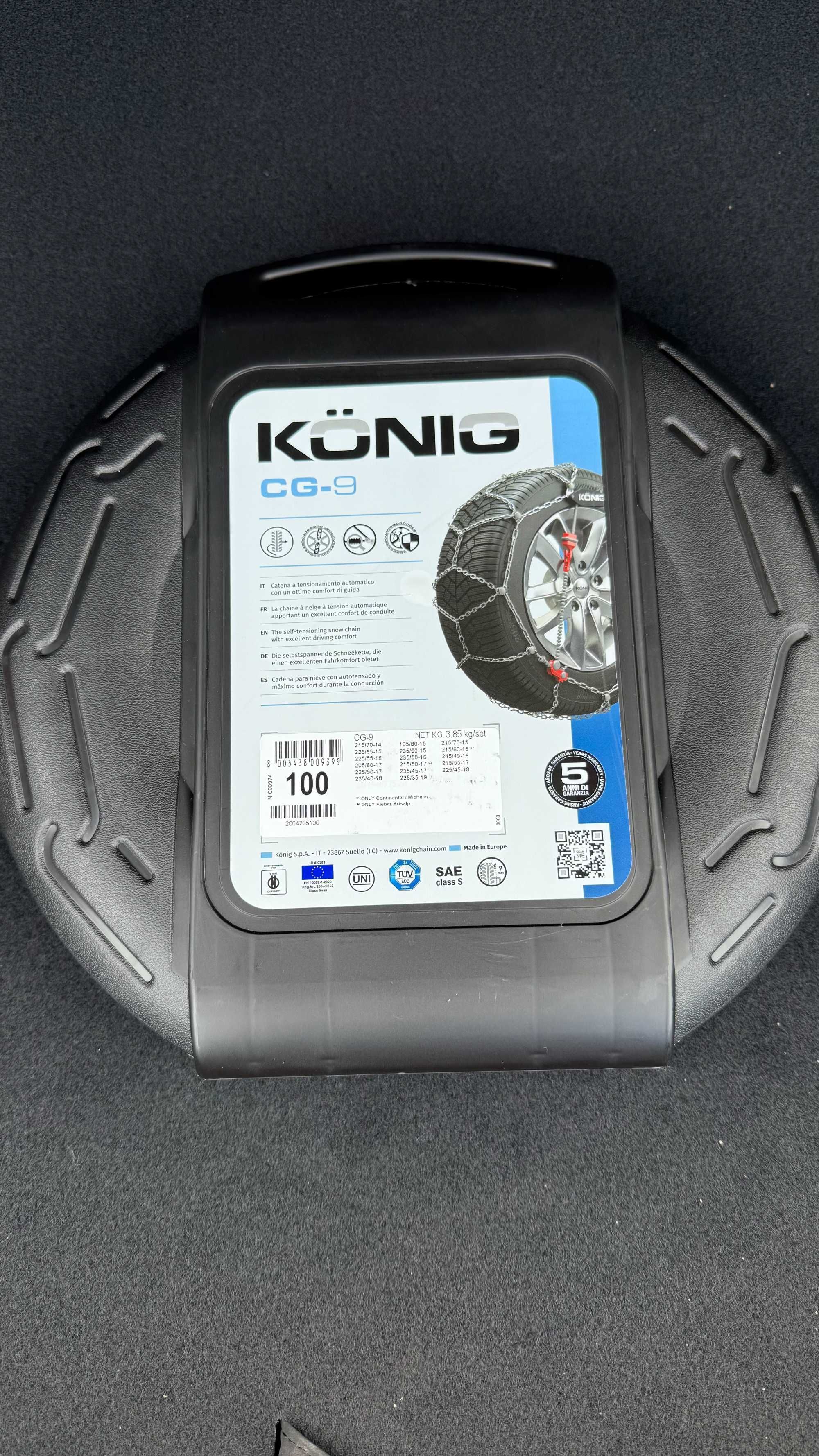 Вериги за сняг Konig CG-9 Размер 100 с Автоматично Затягане