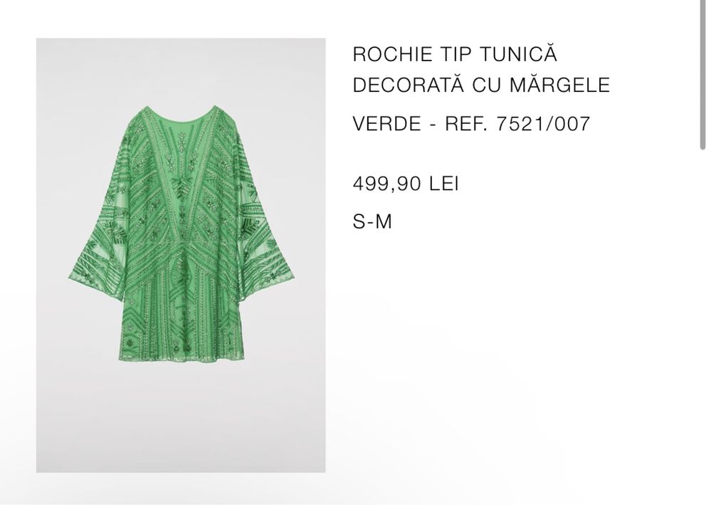 Rochie tip tunica