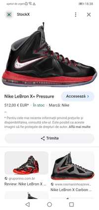 Nike Le Bron James X Carbon Pressure  masura 48 31.5cm